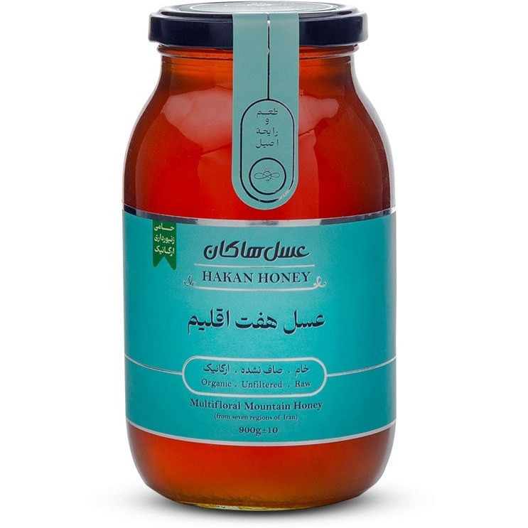عسل هفت اقلیم ارگانیک هاکان 900 گرم