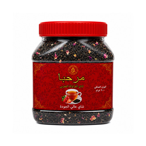 خرید چای توت فرنگی مرحبا